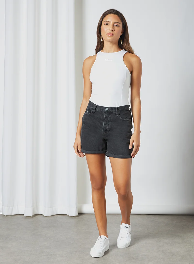 Calvin Klein Jeans 90s Denim Mom Shorts Black