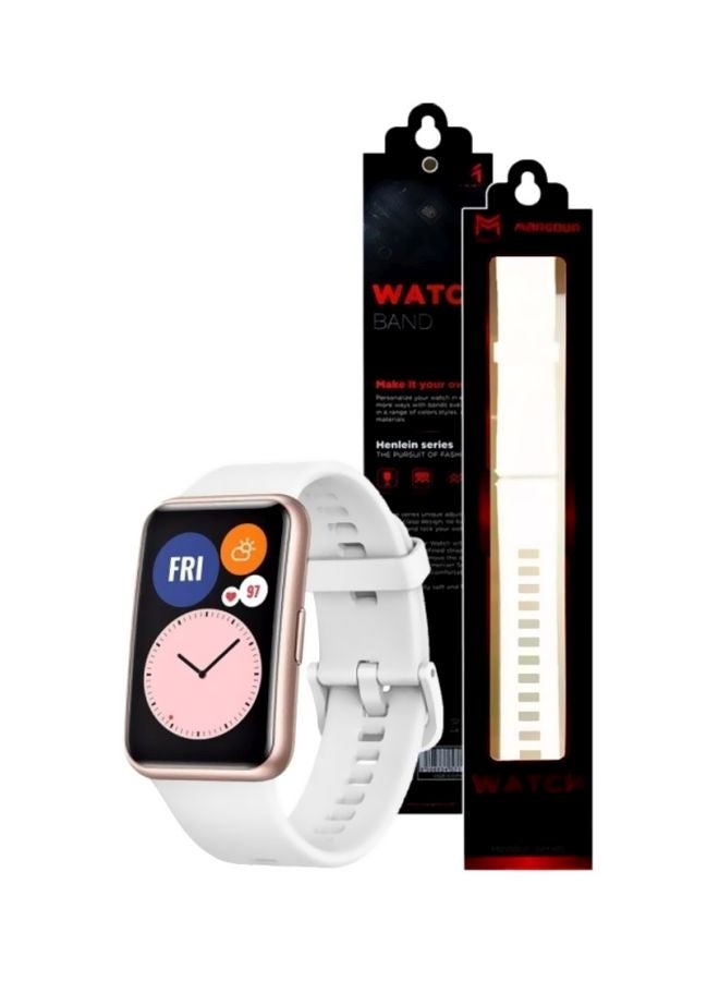مارجون سوار بديل لساعة هواوي فيت أبيض - Image 4