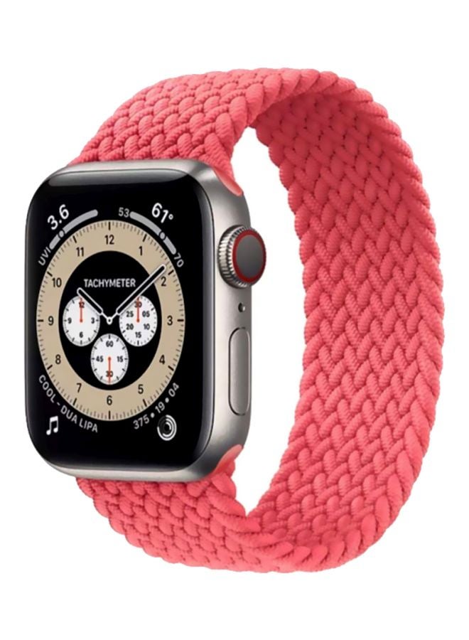 S-Color Elastic Bracelet For Iwatch Series 6 Pink - Image 1