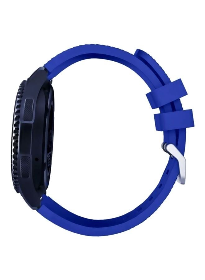 MARGOUN Replacement Silicone Band For Samsung Galaxy Gear S3 Classic/Gear S3 Frontier/Huawei GT/GT2 46mm Blue - Image 3