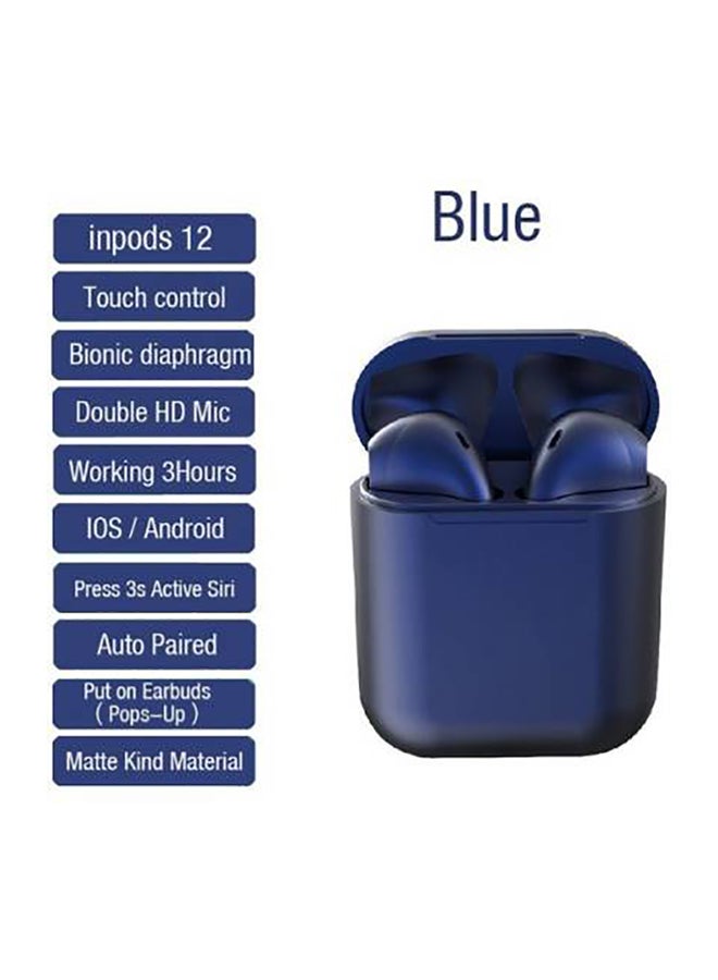 BSNL - inPods 12 Bluetooth In-Ear Earphones With Charging Case Dark Blue - Image 1