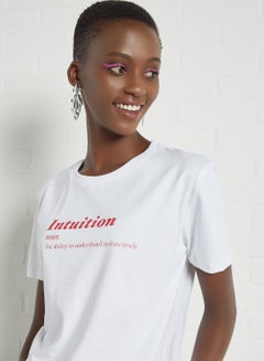 Sivvi x GenM Text Print T-Shirt White  - Image 2