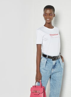 Sivvi x GenM Text Print T-Shirt White  - Image 1
