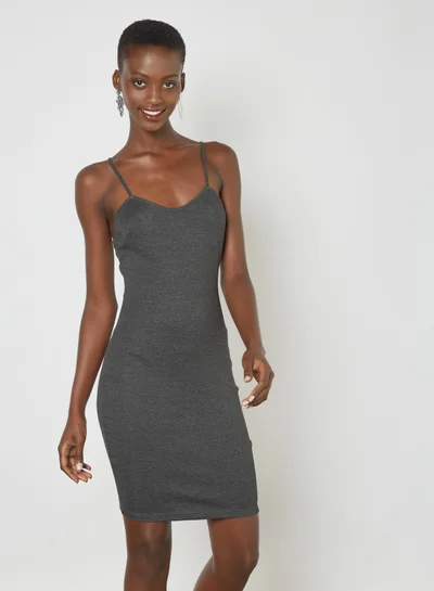 Sivvi x GenM Bodycon Strap Dress Black
