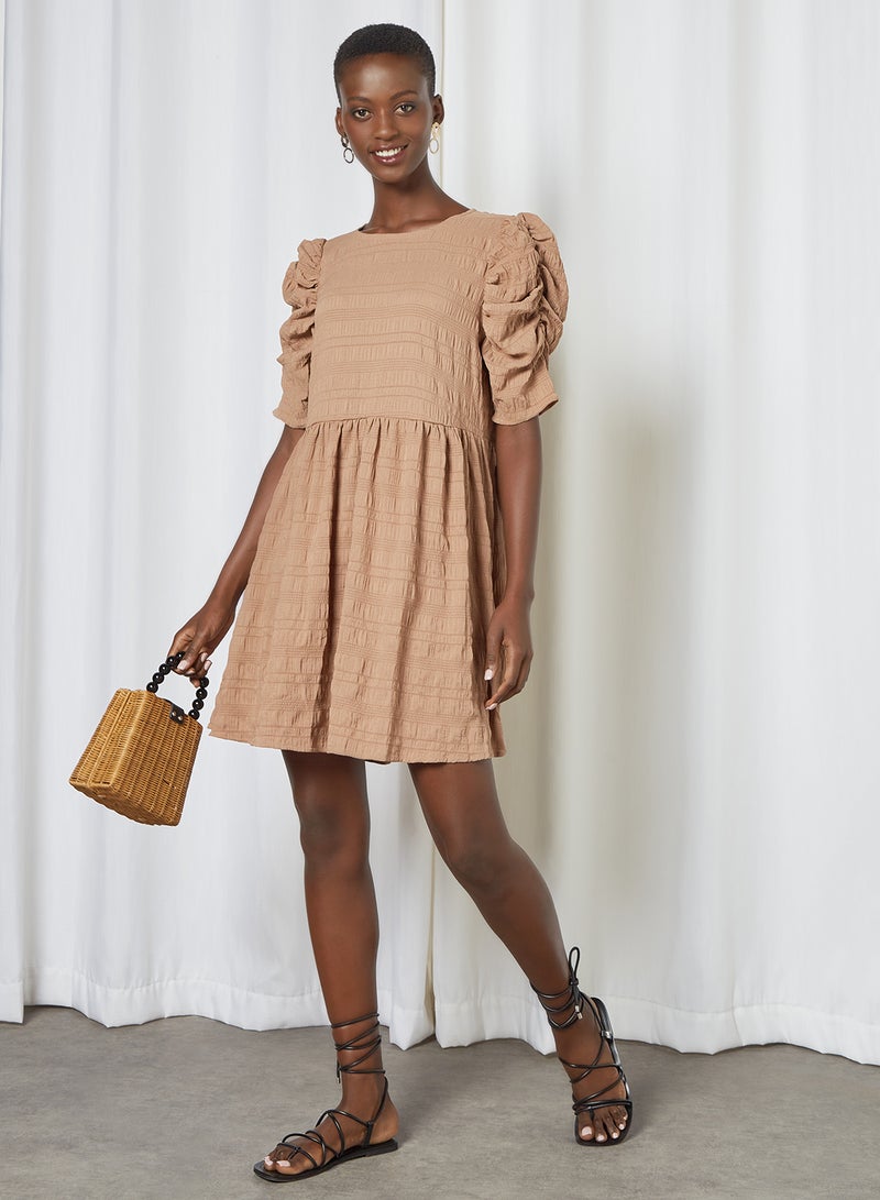 NOISY MAY - Puff Sleeve Dress Portabella - Image 1