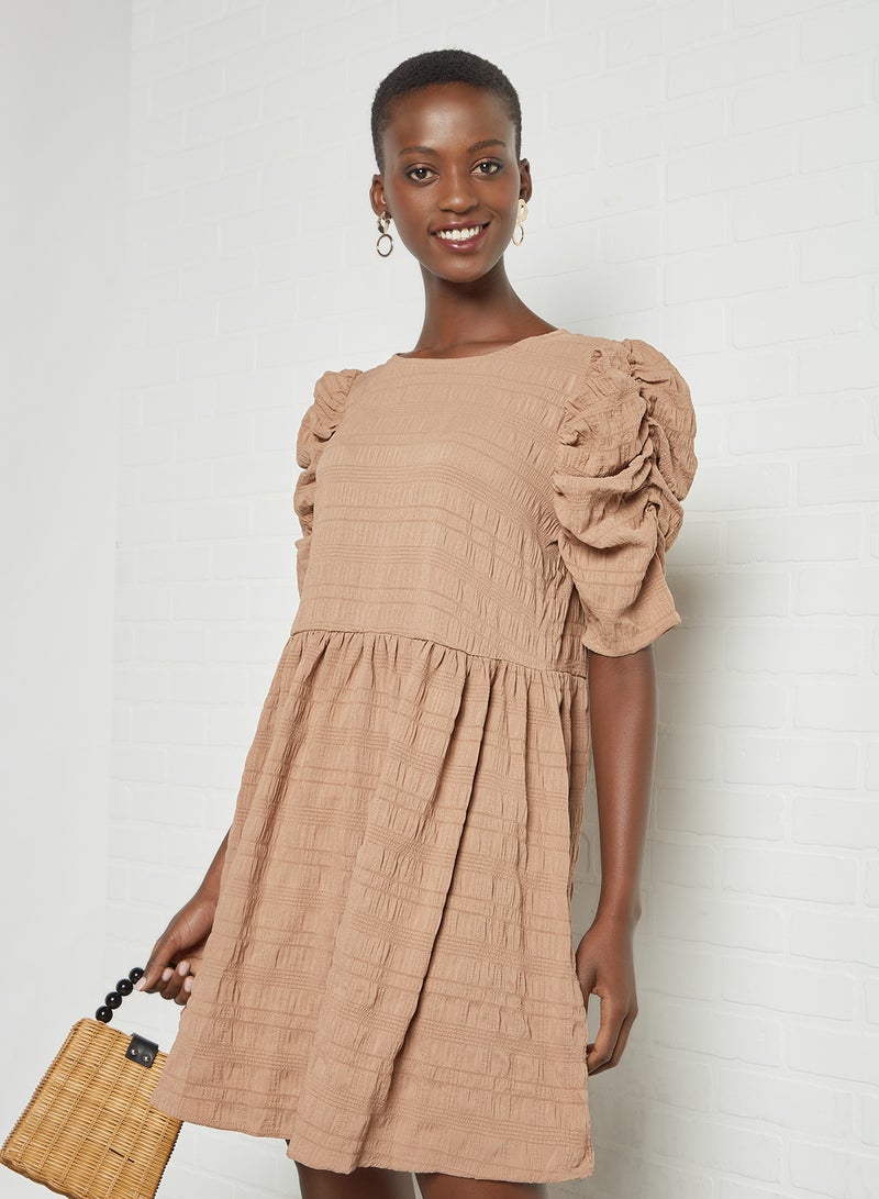NOISY MAY - Puff Sleeve Dress Portabella - Image 1