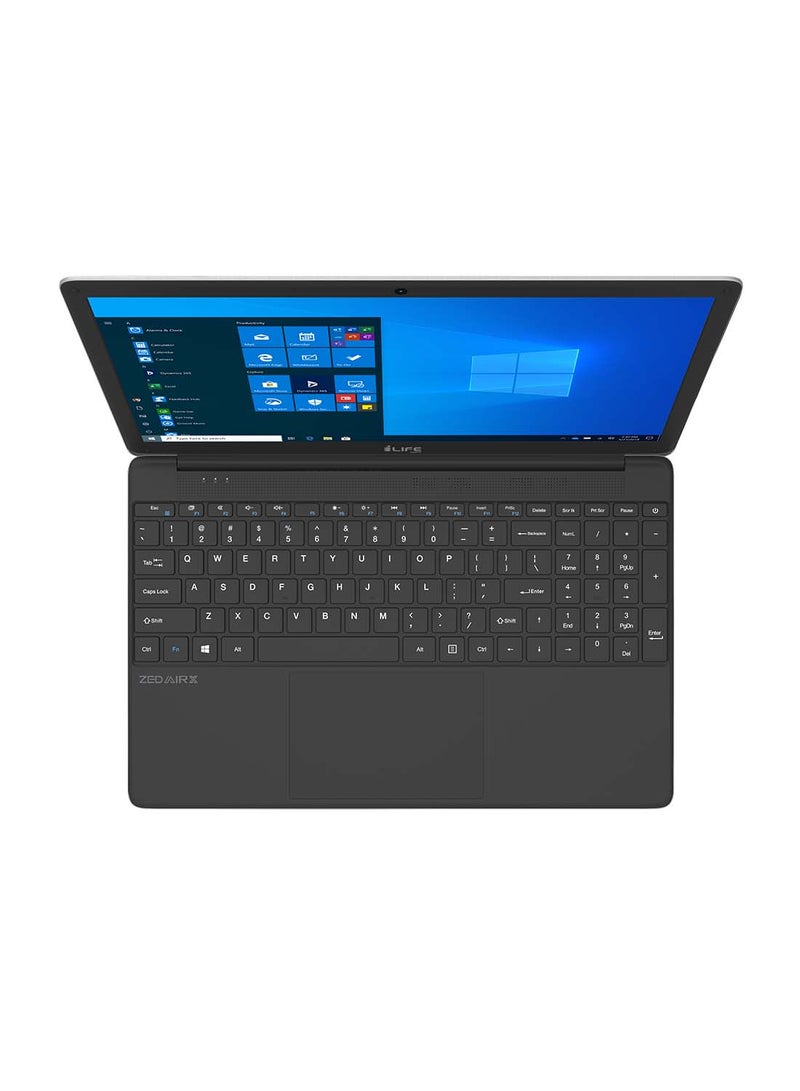 Zed Air CX5 With 15.6-Inch FHD Display, Intel Core i5, 4GB RAM, 1TB HDD, Camera, Type-C Data, Windows 10, Arabic-English English/Arabic Silver