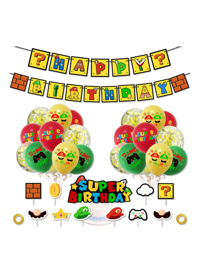 Mario Party Kids Birthday Party Decoration Pack  - Image 1