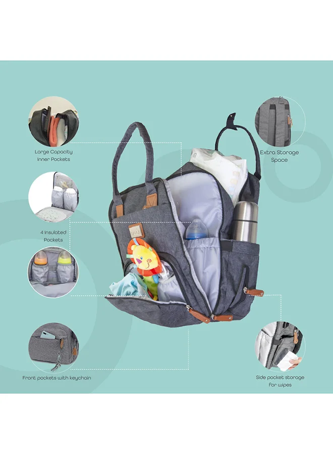 Moon Karyme Diaper Bag Pack - Black