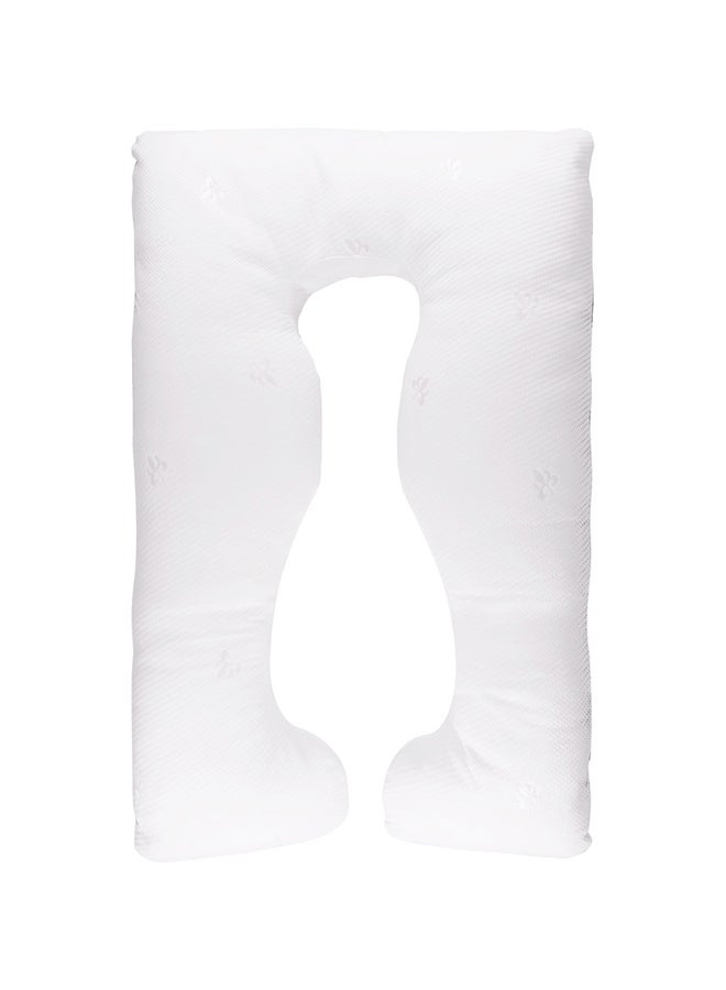 Moon U-Shaped Full Body Pregnancy Pillow Cotton white 100x25x152cm  - Image 5