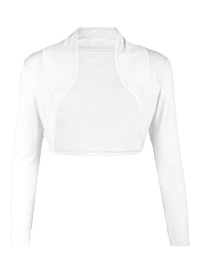Generic - Solid Color Long Sleeve Women's Shrugs Short Coat Slim Fit Small Cardigan Top Pink - Image 1