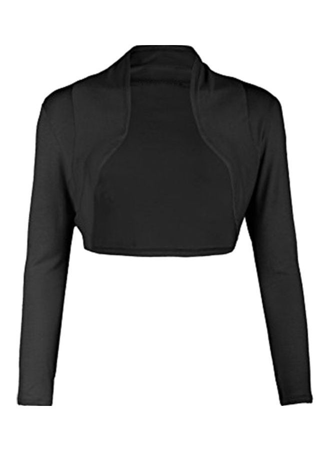 Generic - Solid Color Long Sleeve Women's Shrugs Short Coat Slim Fit Small Cardigan Top Pink - Image 1