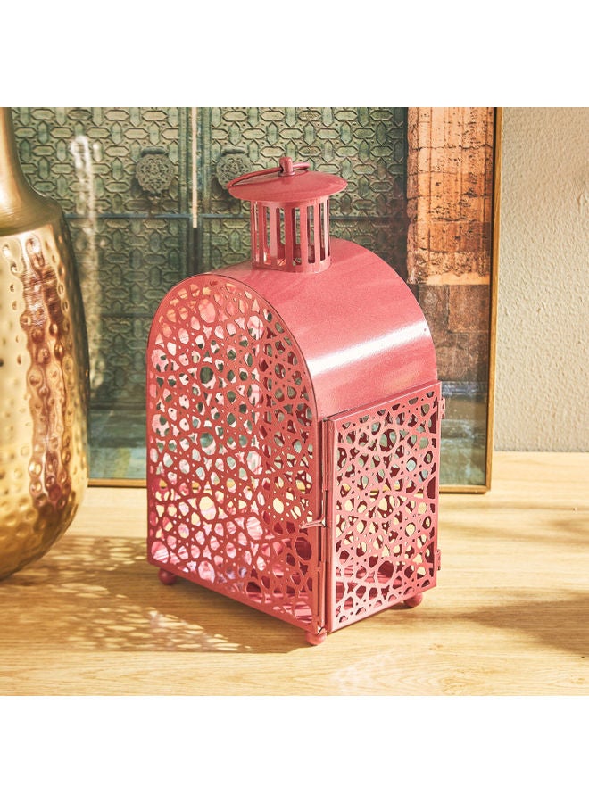 Home Box Noah Metal Fiona Jaali Lantern Pink - Image 2