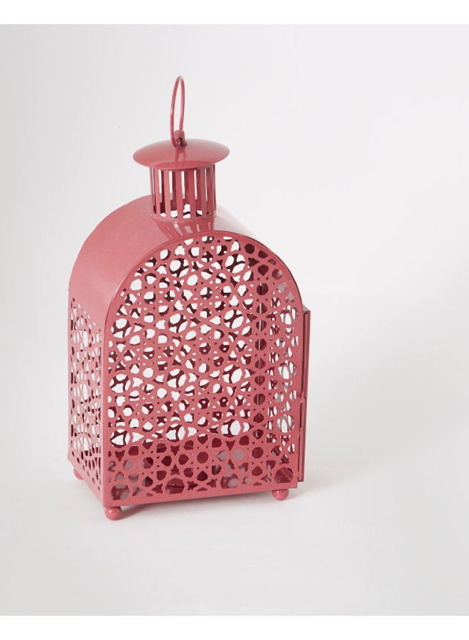 Home Box Noah Metal Fiona Jaali Lantern Pink - Image 4