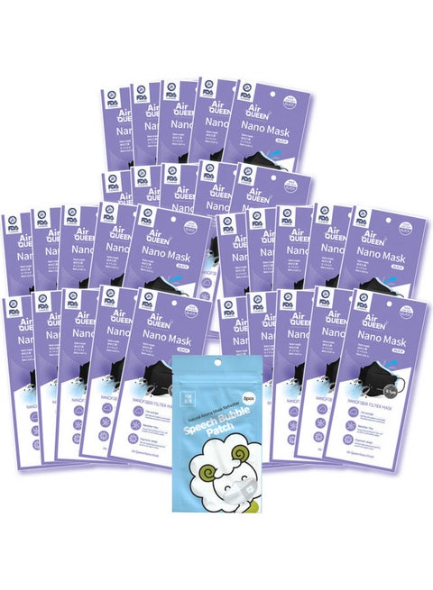 30-Pack Nano Filter Face Mask With 8-Piece Mint Scented Sticker