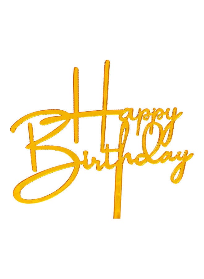 Acrylic Happy Birthday Cake Topper Dessert Flag