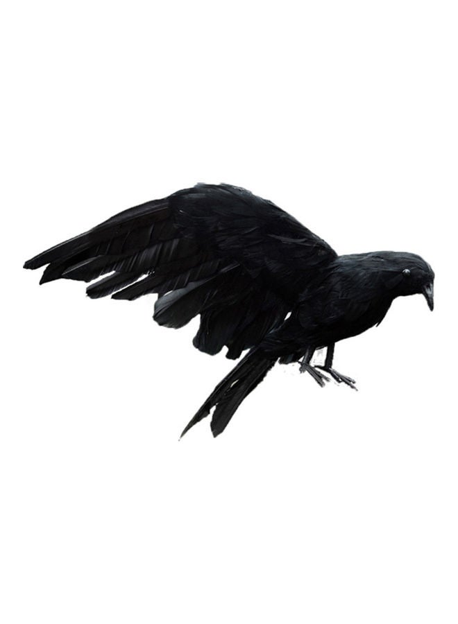 Generic - Simulation Artificial Feathered Crow Bird Ornament - Image 1