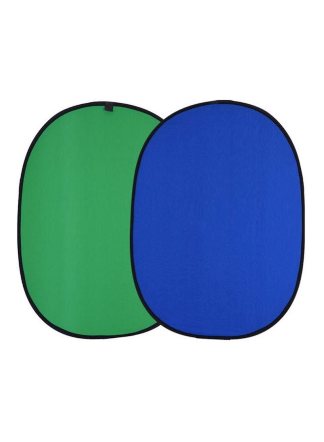 ANDOER 1.5x2.0m Collapsible Nylon Blue&green (2in1) Backdrop Background Panel For Photo & Video Studio Photography 1.5x2meter Green/Black/Blue  - Image 4