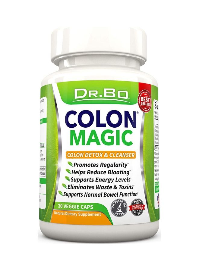 دكتور بو مكمل غذائي عضوي كولون ماجيك 30 كبسولة نباتية - Image 1