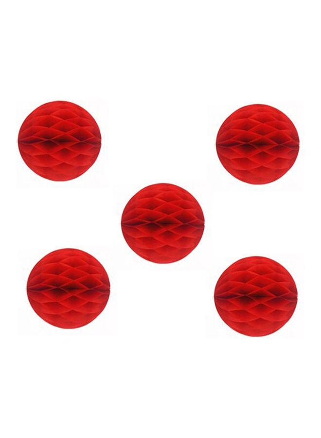 5-Piece Tissue Paper Pompom Ball Party Decor