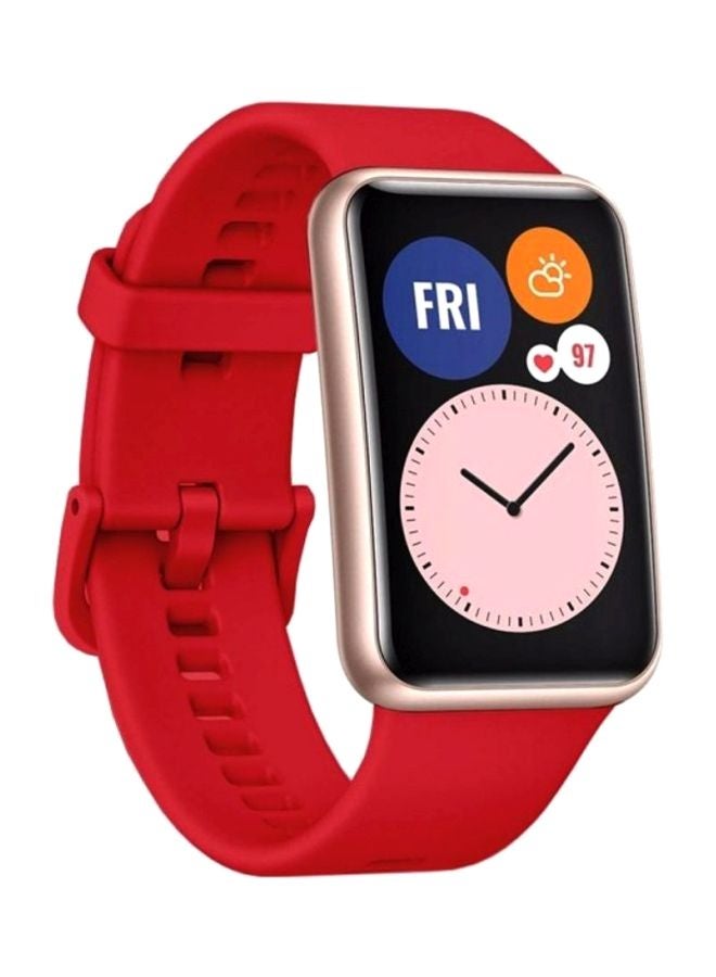 مارجون سوار بديل لساعة هواوي فيت أحمر - Image 3