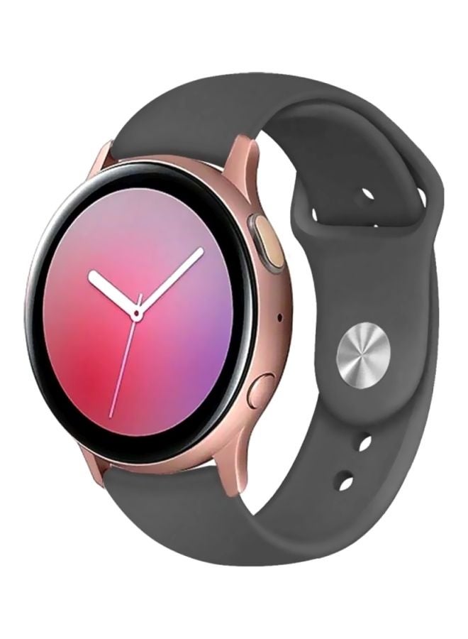 MARGOUN Silicone Replacement Band For Samsung Galaxy Active Watch Series 40/44mm Grey - Image 1