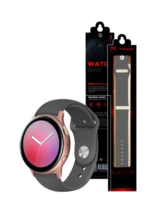 MARGOUN Silicone Replacement Band For Samsung Galaxy Active Watch Series 40/44mm Grey - Image 2