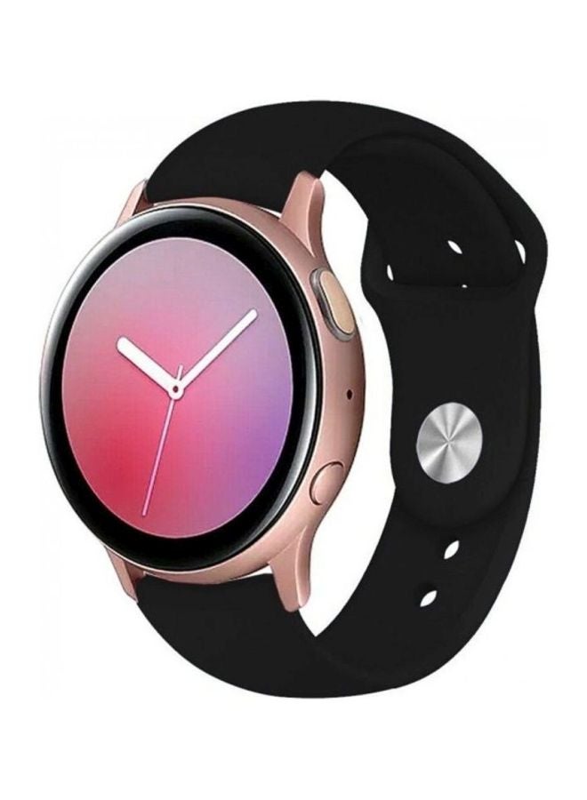 مارجون سوار بديل من السيليكون لساعة سامسونج جالاكسي أكتيف/أكتيف 2 مقاس 40/44 مم أسود - Image 4