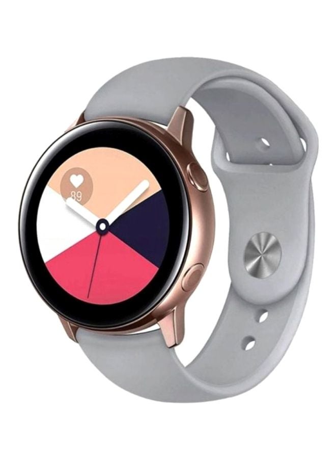 MARGOUN Silicone Replacement Band For Samsung Galaxy Active Watch Series 40/44mm Grey - Image 3