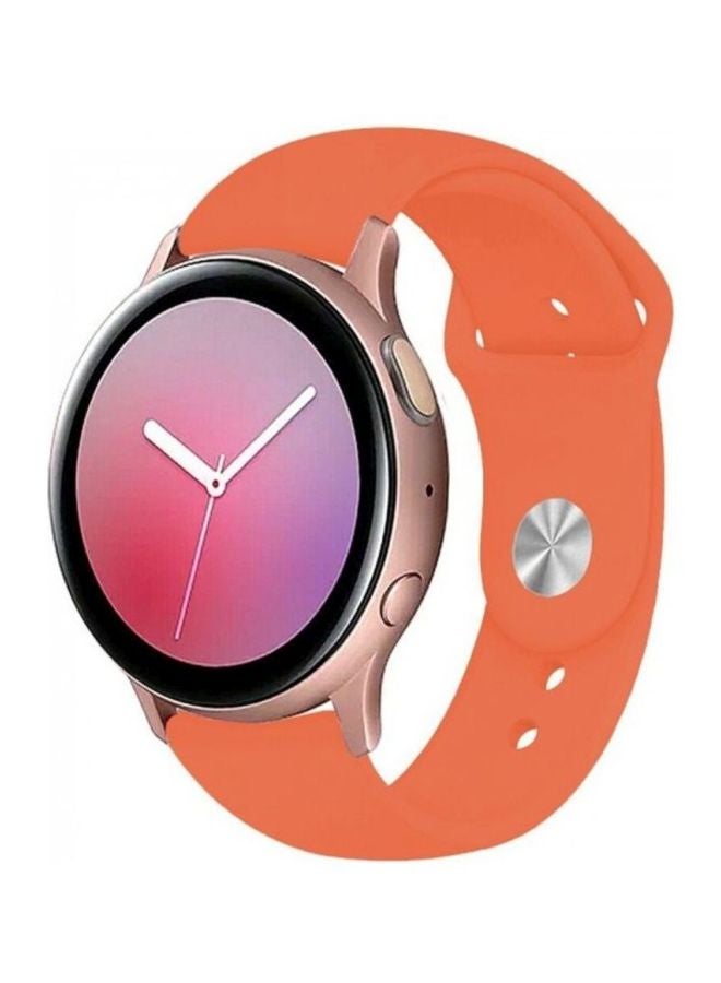 مارجون سوار سيليكون بديل لسلسلة ساعات سامسونج جالاكسي أكتيف - مقاس 40/44 مم برتقالي - Image 2