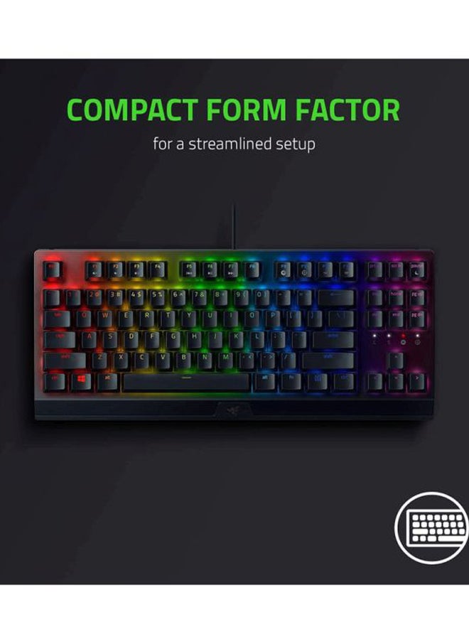 RAZER - BlackWidow V3 Tenkeyless - Mechanical Wired Gaming Keyboard Black - US Layout - Image 1