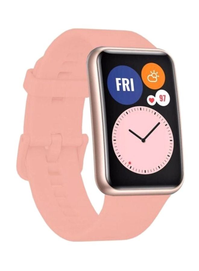 MARGOUN Silicone Replacement Band for Huawei Fit 1 Peach - Image 1