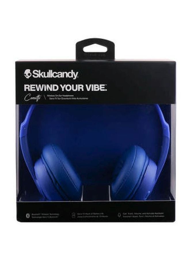 Skullcandy - Cassette Wireless On-Ear Headphones With Microphone Cobalt Blue - Image 1
