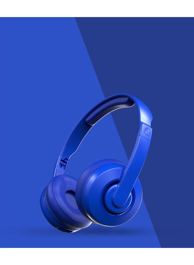 Skullcandy - Cassette Wireless On-Ear Headphones With Microphone Cobalt Blue - Image 1