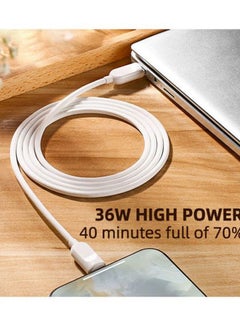 JOYROOM Type-c to Lightning PD Fast charging cable White  - Image 3
