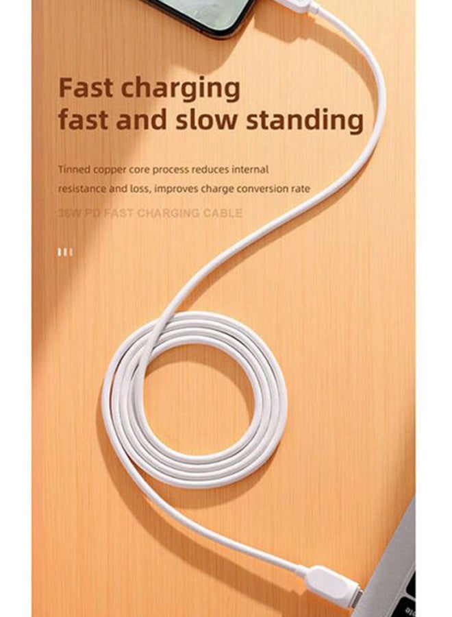JOYROOM - Type-c to Lightning PD Fast charging cable White - Image 1