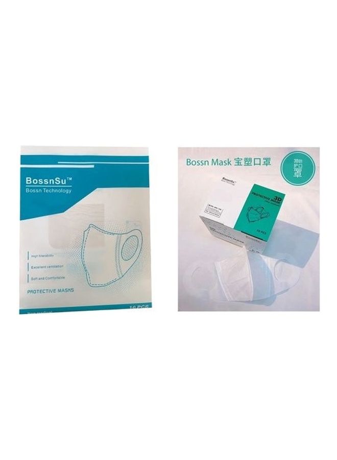 BossnSu 10 Pieces 3D-900 Hanging Ear Protective Mask - Image 3