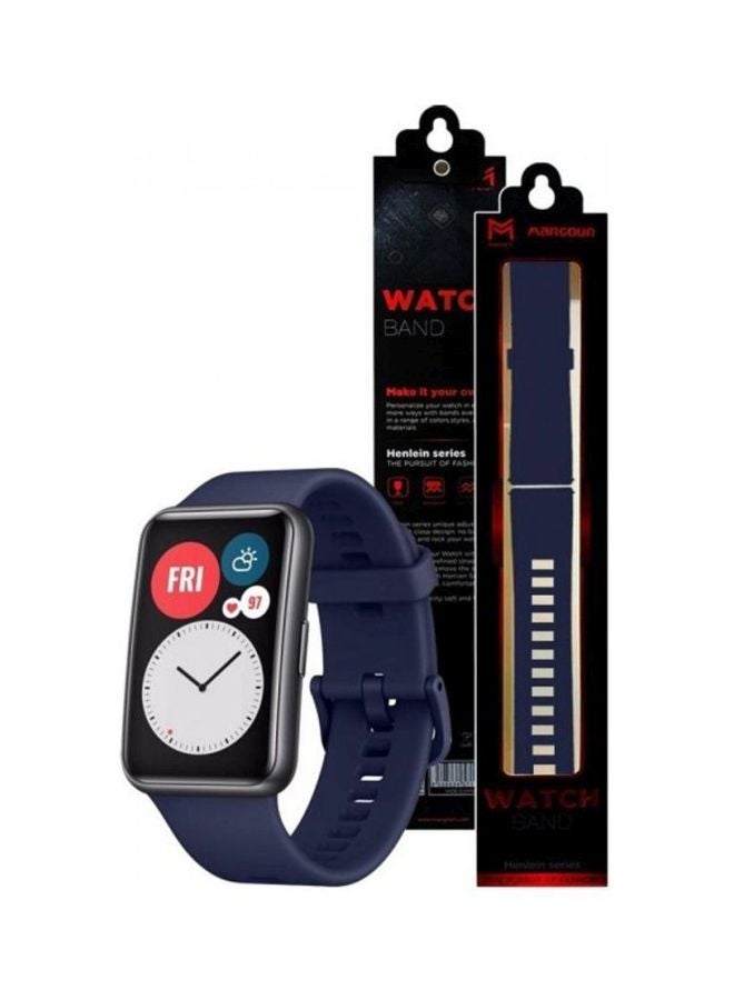 مارجون سوار بديل لساعة هواوي فيت أزرق داكن - Image 4