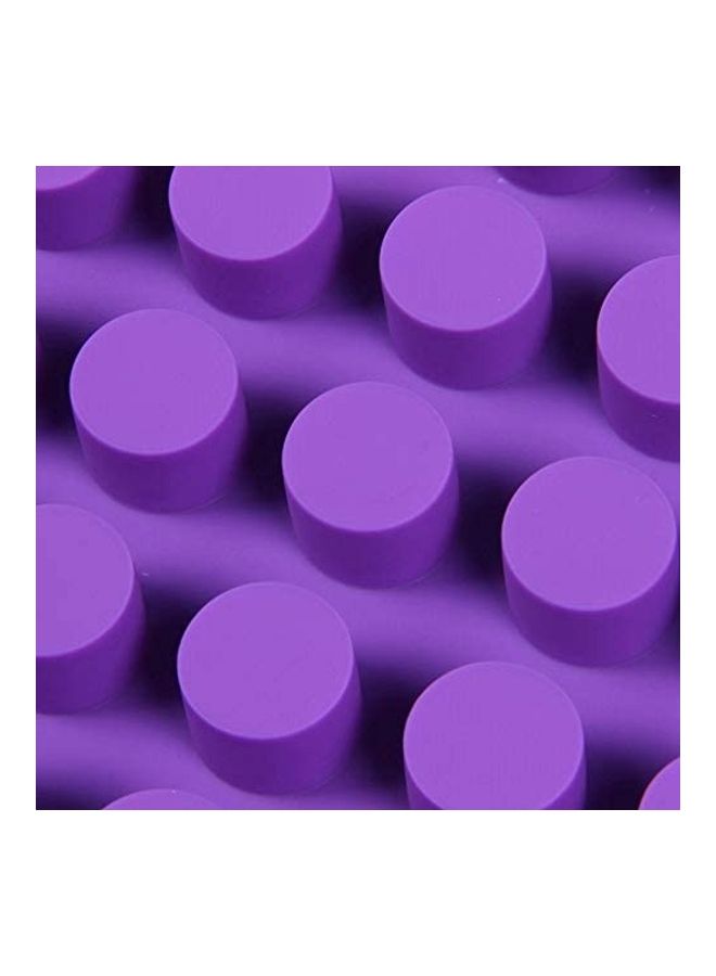 XiuWoo 88-Cavity Silicone Baking Mould Purple 17.76x11.22inch - Image 4