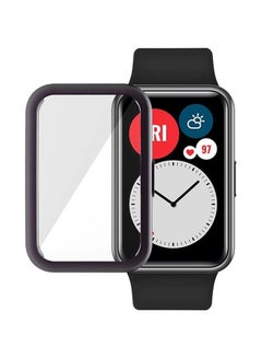 Techshare 3-Piece Protective Case For Huawei Watch Fit Clear/Black/Rose  - Image 2