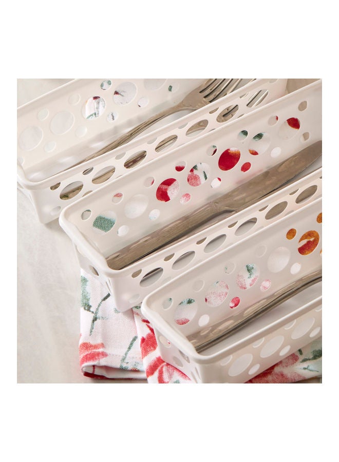 Home Box 3-Piece Spectra Mini Marina Tray Set White  - Image 4