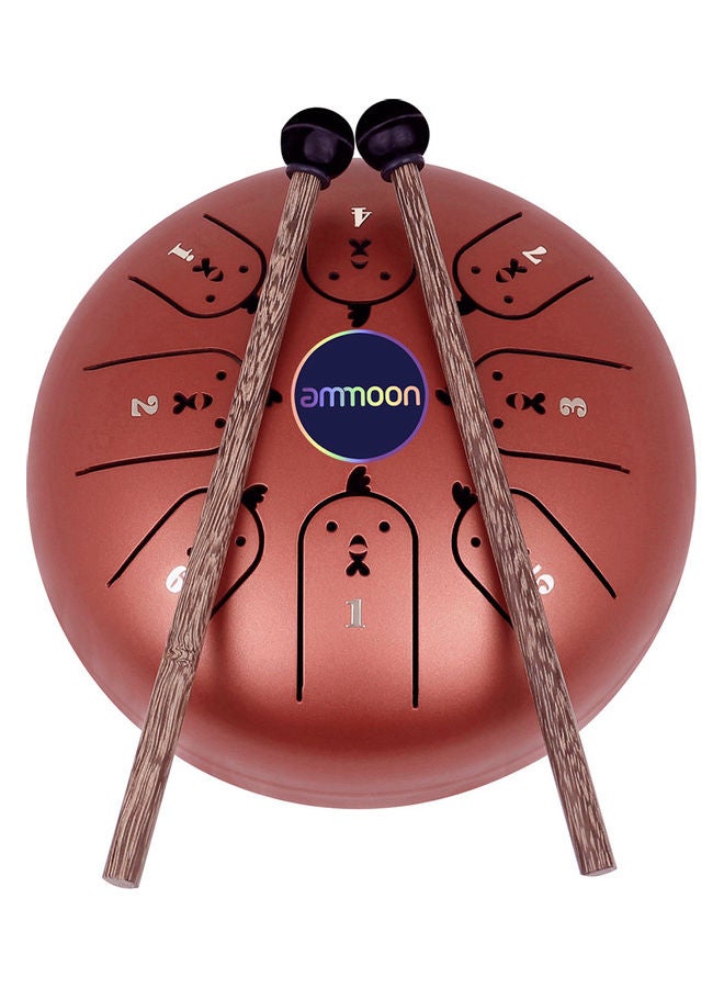 أمون آلة طبل الألسن المعدنية مع عصوين - Image 1