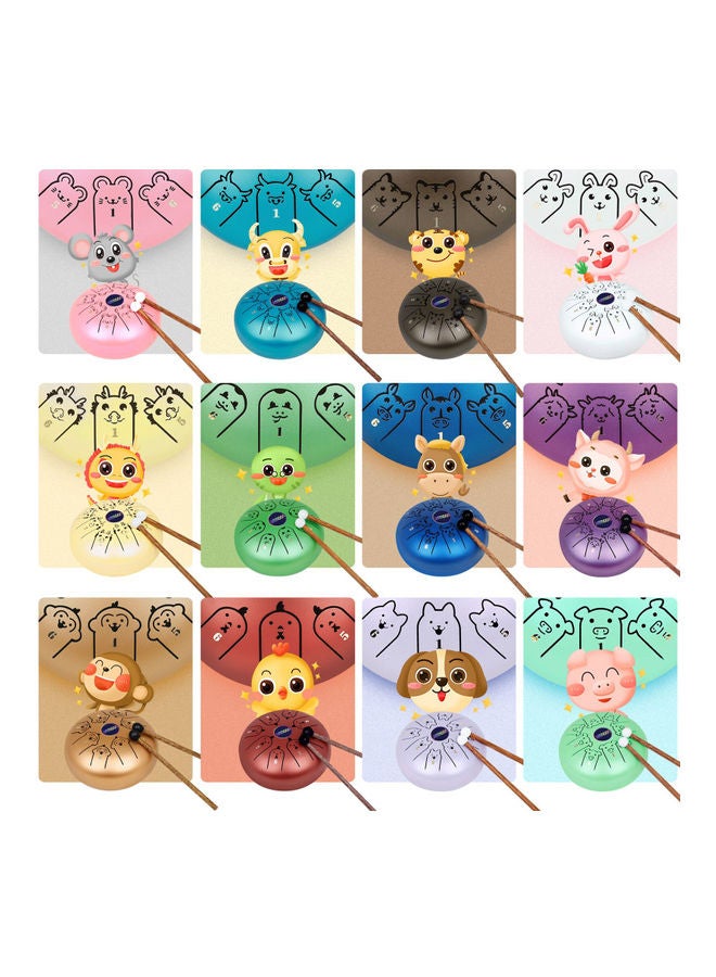 أمون آلة طبل الألسن المعدنية مع عصوين - Image 3