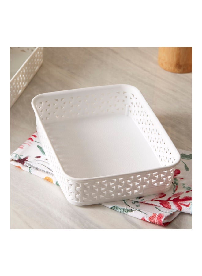 Home Box Spectra Royal Storage Basket White  - Image 1