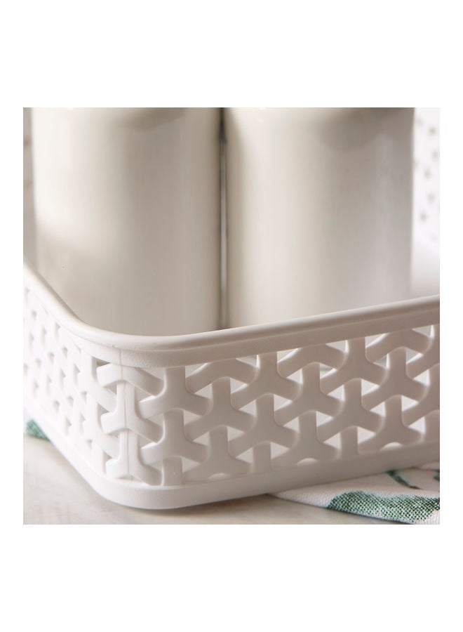 Home Box Spectra Royal Storage Basket White  - Image 4