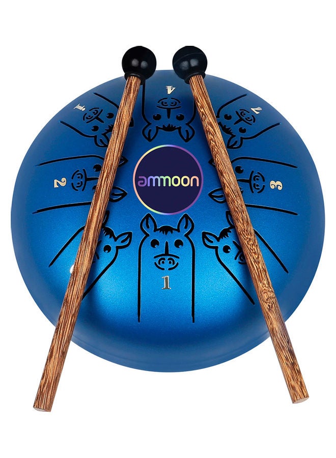أمون آلة طبل الألسن المعدنية مع عصوين - Image 1