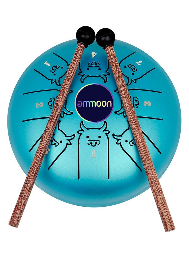 أمون آلة طبل الألسن المعدنية مع عصوين - Image 1