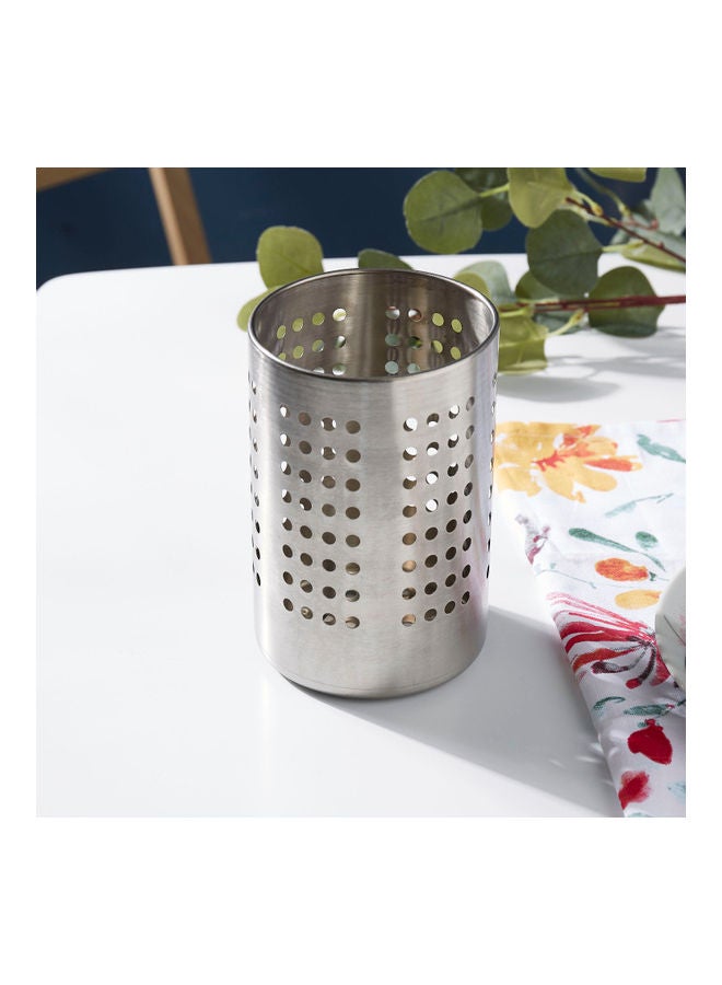 Home Box Shine Cutlery Holder Silver - Image 1