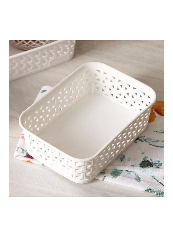 Home Box Spectra Royal Storage Basket White - Image 1