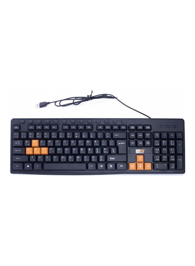 2B - Multimedia USB Keyboard With Colored Buttons for Playing Black - Image 1
